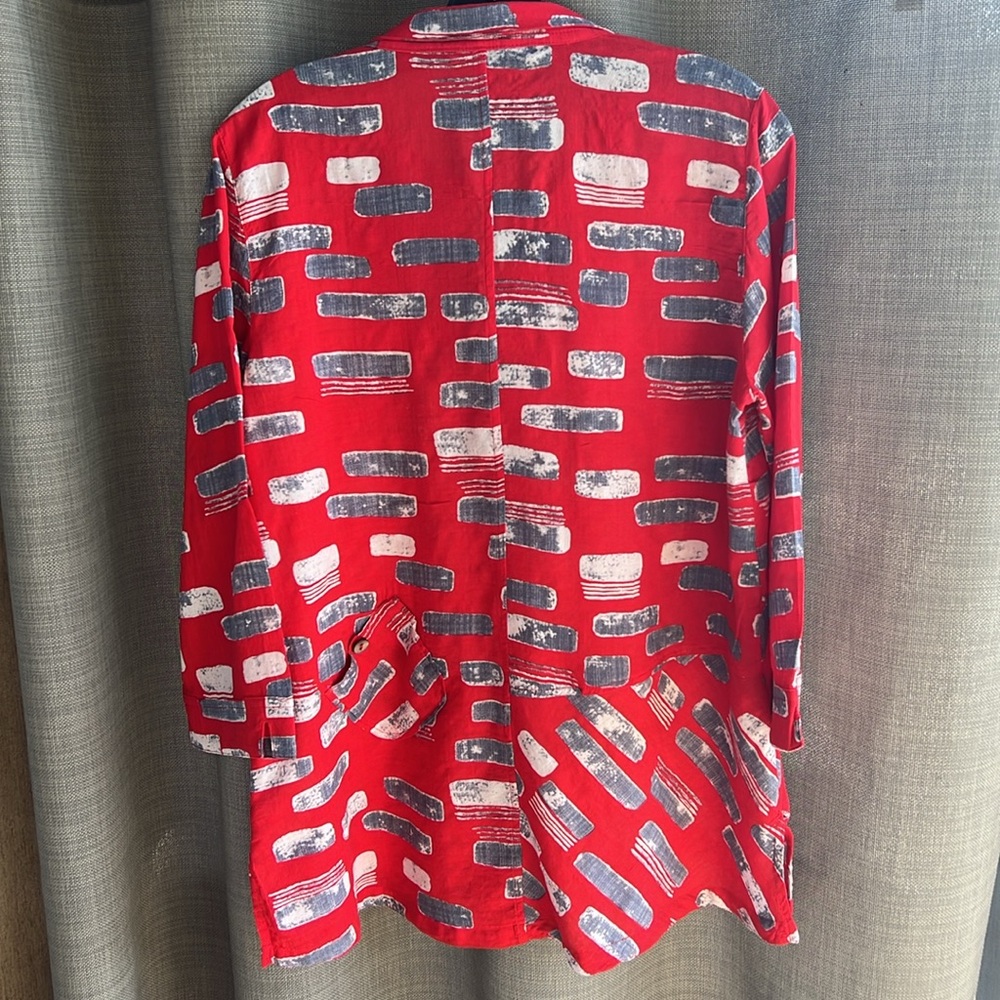 John Mark Button Down Shirt Offset Pocket Detail … - image 8